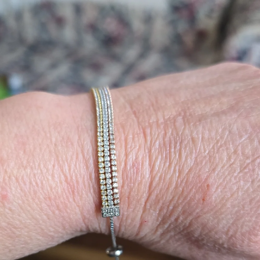 Bella Luce 6.75 ctw. 18k Rose/yellow & Rhodium Over Silver Adjustable Bracelet - Picture 5 of 5